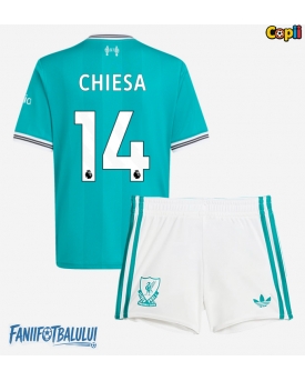 Liverpool Federico Chiesa #14 Echipament de Fotbal Replică 2025-26 Copii Treilea (+ Șorturi)